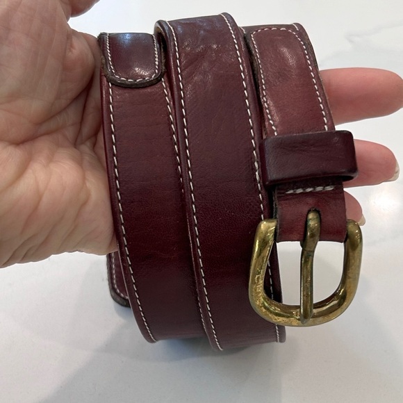 Roots All Leather Skinny Belt - Picture 3 of 6